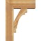 Ekena Millwork Merced Block Rough Sawn Bracket w/ Offset Brace, Western Red Cedar, 8"W x 22"D x 30"H BKT0806X22X30MRC05RWR - alternate 3
